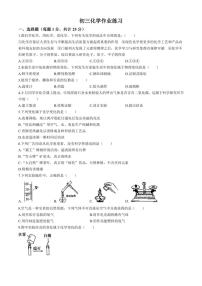 [化学]河北省石家庄市第四十中学2024～2025学年九年级上学期开学化学试题(无答案)