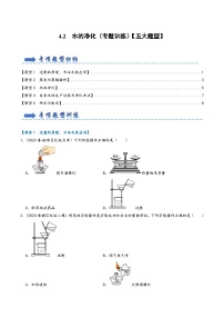 人教版九年级化学上册同步考点解读与专题训练4.2水的净化(专题训练)【五大题型】(原卷版+解析)