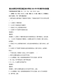 [化学]湖北省黄石市黄石港区部分学校2024年中考调研考试试题(解析版)