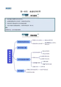 初中化学人教版（2024）九年级上册（2024）第一单元 走进化学世界导学案