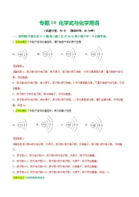专题10 化学式与化学用语（测试）-中考化学一轮复习讲练测（全国通用）（解析版）