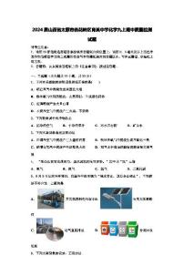 山西省太原市杏花岭区育英中学2023--2024学年九年级上学期期中质量检测化学试题