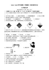 陕西省咸阳市秦都中学2024-2025学年九年级上学期9月月考化学试题