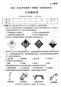 陕西省榆林市神木市2024-2025学年九年级上学期第一次月考化学试题