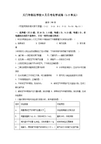 湖北省天门市华斯达学校2024-2025学年九年级上学期九月考试化学试卷（A）