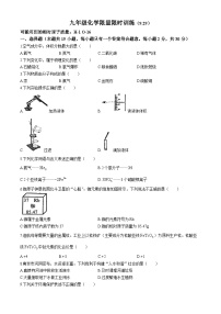 江苏省南京市金陵中学河西分校2024-2025学年九年级上学期化学1-4单元月考卷