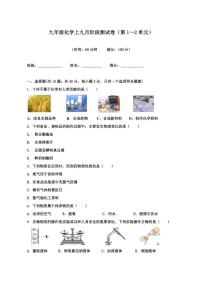 [化学]四川省成都市嘉祥外国语2024～2025学年九年级上学期九月阶段测试试卷(有答案)