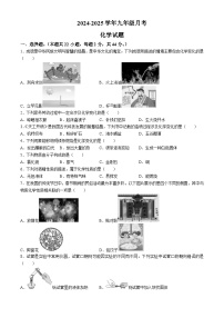 山东省枣庄市峄城区东方学校2024-2025学年九年级上学期10月月考化学试卷(无答案)