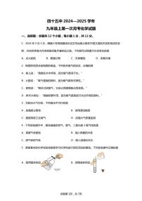 [化学]安徽省合肥市第四十五中学2024～2025学年九年级上学期第一次月考试题(有解析)