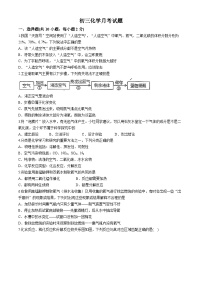 山东省菏泽市牡丹区第二十一初级中学2024-2025学年九年级上学期10月月考化学试题(无答案)