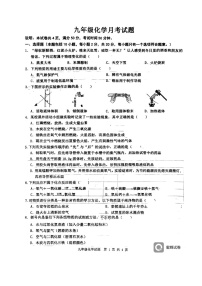 山东省菏泽市牡丹区第二十二初级中学2024-2025学年九年级上学期10月月考化学试题