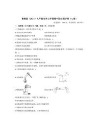 [化学][期中]2024～2025学年鲁教版(2024)九年级上学期期中达标测评卷(A卷)(有答案)