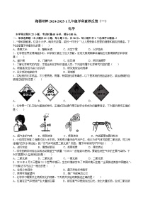 湖南省长沙市湘郡培粹实验中学等校联考2024-2025学年九年级上学期学科素养反馈（一）化学试题(无答案)