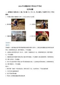 2024年安徽省中考化学真题（解析版）