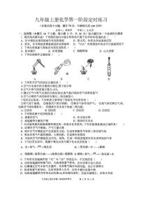 重庆市长寿区长寿中学2024-2025学年九年级上学期第一次月考化学试卷