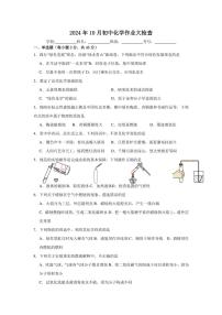 [化学]广东省肇庆市封开县广信中学2024～2025学年九年级上学期10月份作业大检查试题(有答案)