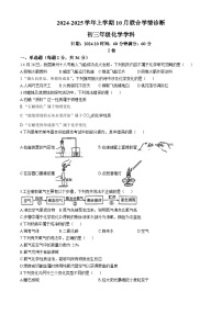 河北省石家庄市二中西校区2024-2025学年九年级上学期10月月考化学试题(无答案)