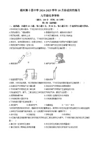 福建省福州市第十四中学2024-2025学年九年级上学期10月月考化学试卷(无答案)