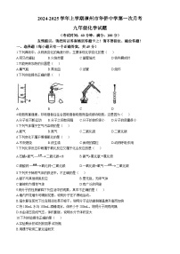 福建省漳州市华侨中学2024-2025学年九年级上学期第一次月考化学试卷(无答案)