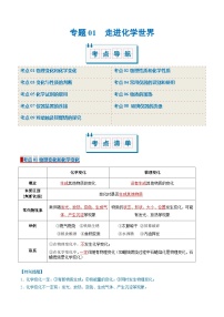 专题01 走进化学世界（考点清单）（讲+练）（含答案） 2024-2025学年九年级化学上学期期中考点大串讲（人教版2024）学案