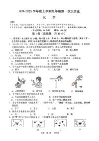 [化学]广西南宁市第三十七中学2024～2025学年九年级上学期10月月考试题(有答案)