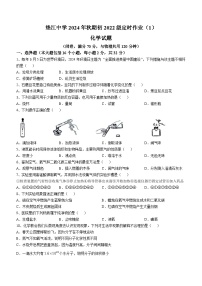 重庆市垫江中学校2024-2025学年九年级上学期10月月考化学试题(无答案)