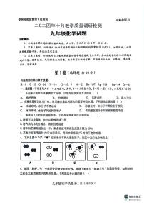 山东省济宁市梁山县2024-2025学年九年级上学期10月教学质量调研检测化学试题