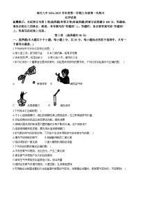 天津市武清区杨村第九中学2024-2025学年九年级上学期10月月考化学试卷(无答案)