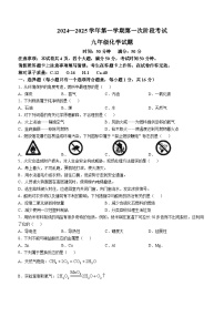 河南省濮阳市华龙区濮阳油田实验学校2024-2025学年九年级上学期10月月考化学试题(无答案)