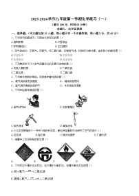 2023-2024学年广东省惠州市惠城区惠阳高级中学九年级（上）化学练习试卷（10月份）.