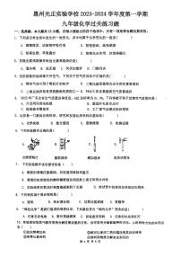 2023-2024学年广东省惠州市惠城区光正实验学校九年级（上）月考化学试卷（10月份）.