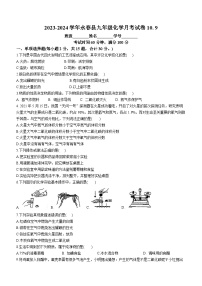 2023-2024学年福建省泉州市永春县九年级（上）月考化学试卷（10月份）.