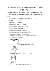 2023-2024学年广东省广州市明珠教育集团九年级（上）月考化学试卷（9月份）