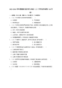 2023-2024学年福建省龙岩市九年级（上）月考化学试卷（10月份）