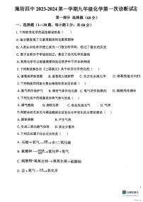 2023-2024学年河北省廊坊四中九年级（上）月考化学试卷（10月份）.