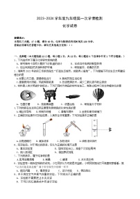 2023-2024学年安徽省淮南市潘集区九年级（上）第一次学情检测化学试卷.