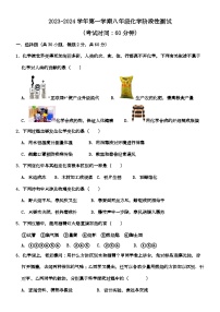 2023-2024学年山东省东营市丁庄中心中学八年级（上）月考化学试卷（10月份）.