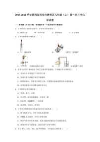 2023-2024学年陕西省西安市碑林区九年级（上）第一次月考化学试卷