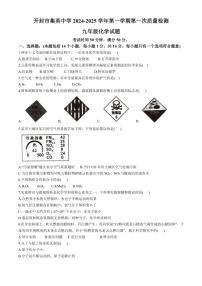 [化学]河南省开封市集英中学2024—2025学年九年级上学期10月月考试题(有答案)