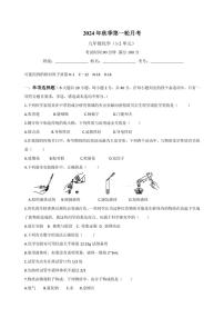 [化学]四川省达州市渠县东安雄才学校2024～～2025学年九年级上学期10月月考试题(有答案)