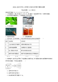 安徽省合肥市庆平希望学校2024~2025学年九年级上学期化学期中模拟试题