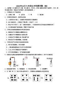 2023-2024学年山西省晋中市寿阳县九年级（上）月考化学试卷（10月份）.