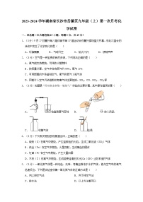 2023-2024学年湖南省长沙市岳麓区九年级（上）第一次月考化学试卷