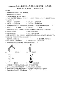 福建省漳州市立人学校2024-2025学年九年级上学期第一次月考化学试卷(无答案)