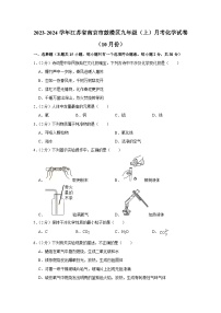 2023-2024学年江苏省南京市鼓楼区九年级（上）月考化学试卷（10月份）