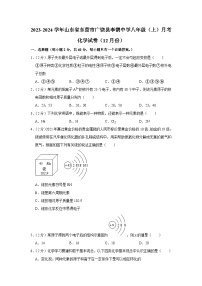 2023-2024学年山东省东营市广饶县李鹊中学八年级（上）月考化学试卷（12月份）