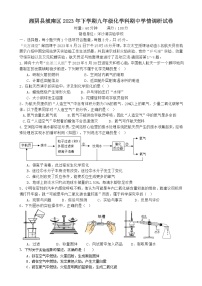 湖南省岳阳市湘阴县城南区2023--2024学年九年级上学期期中学情调研化学试卷