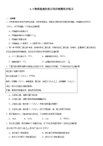 人教版（2024）九年级上册（2024）第四单元 自然界的水课题3 物质组成的表示精练