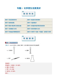 专题2 体验化学实验探究（考题猜想）（10大题型）-2024-2025学年八年级化学上学期期中考点大串讲（沪科版·上海五四学制2024）