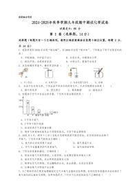 云南省昆明市东川区第二中学2024--2025学年九年级上学期10月期中考试化学试题